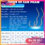 Lưỡi Câu Cá Tự Lật, Lưỡi Móc Lật tự nhiên Có Ngạnh Chống Cá Nuốt Lưỡi LC10 [SF3]
