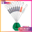 Hạt Chặn Phao Silicon Trong Suốt, Tàng Hình, Hạt Chặn Phao Đen Phụ Kiện Câu Đài PKK02