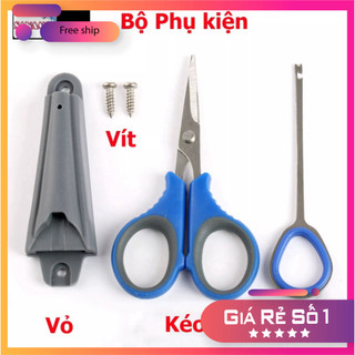 [KM] Kéo Cắt Thẻo  + Gỡ Lưỡi Câu Cá rất có thể Gắn Thùng Câu Đài cực kì tiện ích PK32 [SF3]