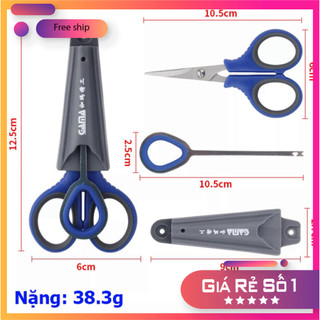 [KM] Kéo Cắt Thẻo  + Gỡ Lưỡi Câu Cá rất có thể Gắn Thùng Câu Đài cực kì tiện ích PK32 [SF3]