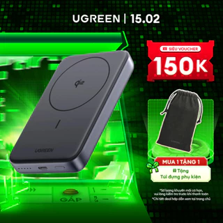 Pin Dự Phòng Không Dây Từ Tính 10000mAh UGREEN Qi2 | Sạc Nhanh Lên Đến 30W