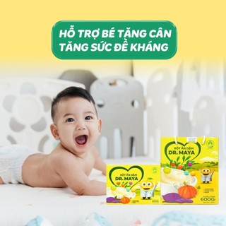 Bột ăn dặm Dr Maya Hộp 300gr  - 15 gói có 3 vị riêng biệt - Bổ sung đầy đủ dưỡng chất cho bé