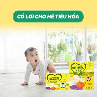 Bột ăn dặm Dr Maya Hộp 300gr  - 15 gói có 3 vị riêng biệt - Bổ sung đầy đủ dưỡng chất cho bé
