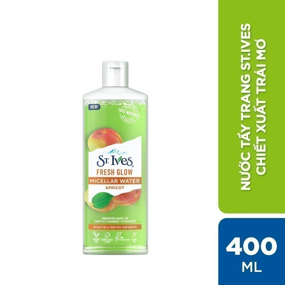 Nước tẩy trang St.ives Micellar Water 400ml (Tùy chọn)