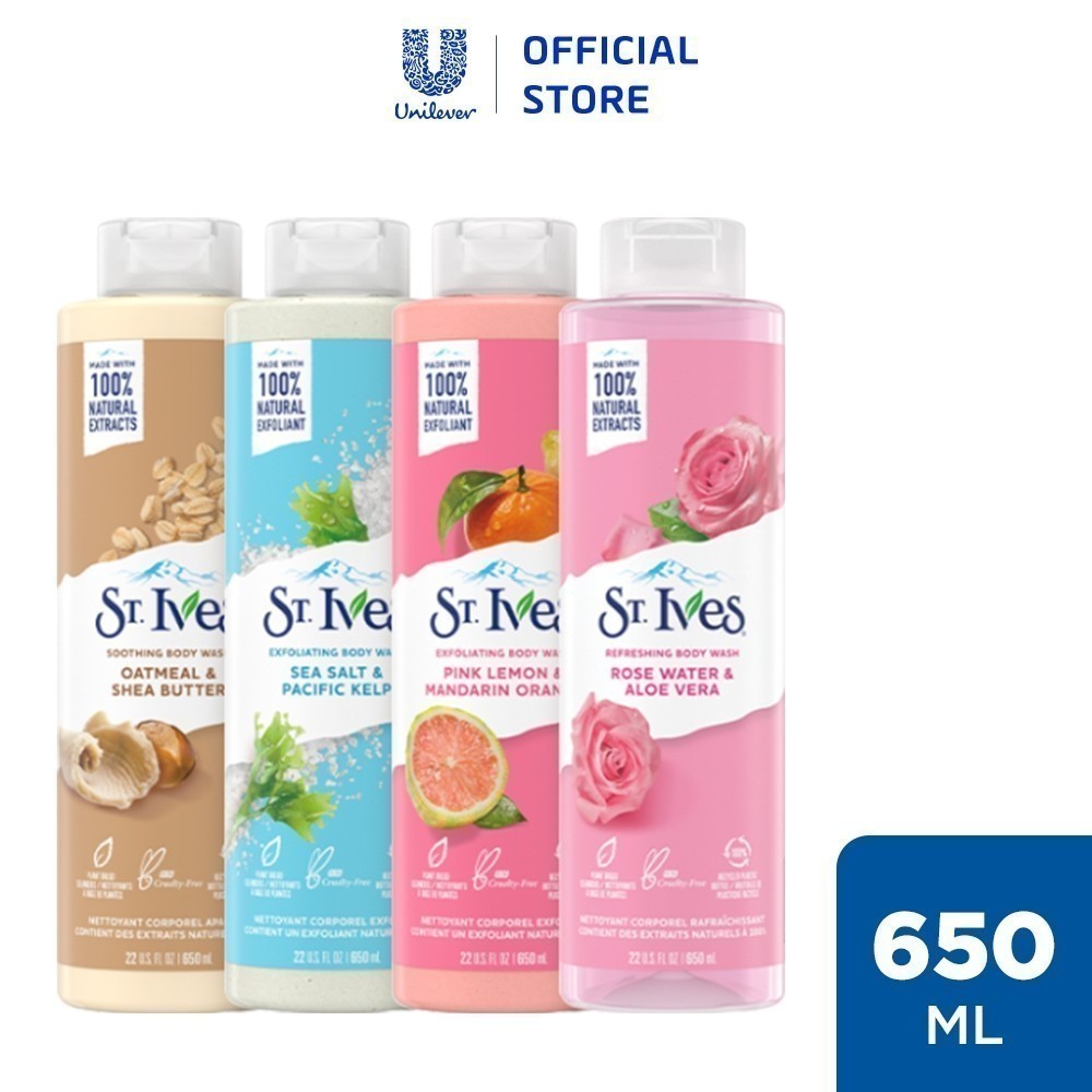 Sữa tắm ST.IVES Dưỡng Da Body 650ml hoặc 700ml (Tùy chọn mùi)