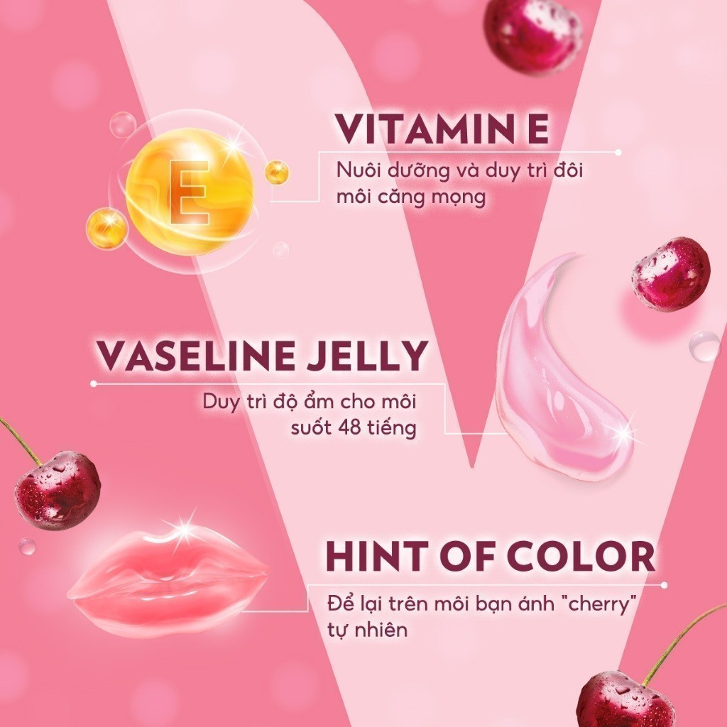 Son dưỡng môi Vaseline Lip Care Cherry Blush 4.8g