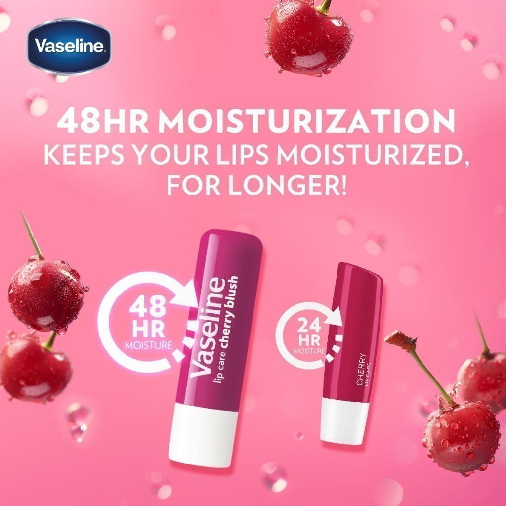 Combo 02 son dưỡng môi Vaseline Lip Care Stick 4.8g (Tùy chọn mùi hương)