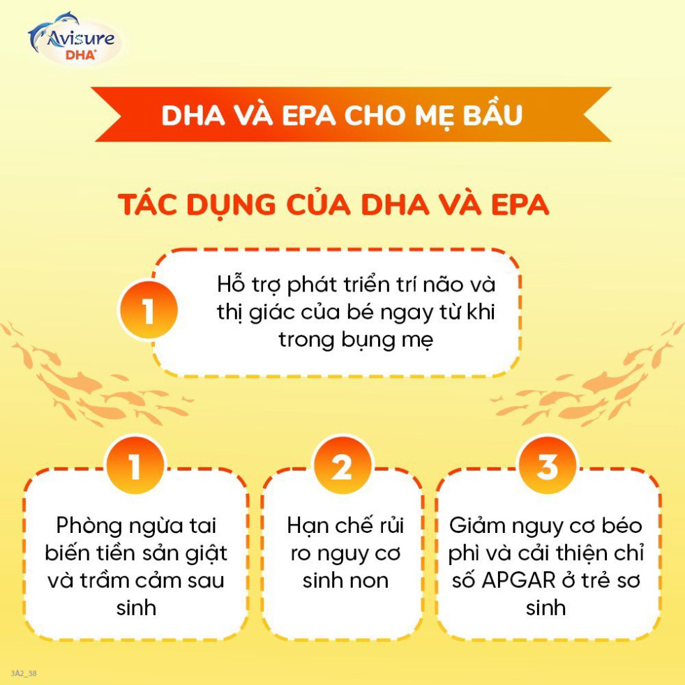 DHA cho bà bầu Avisure bổ sung DHA EPA cho bà bầu và sau sinh 30/40/60 viên