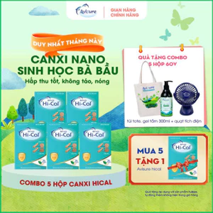 Combo 5 hộp canxi tự nhiên Avisure Hical 300 viên