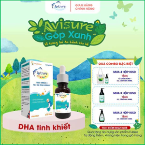 DHA cho bé Avisure DHA Drops dạng nhỏ giọt giúp tăng IQ phát triển não bộ cho trẻ 20ml