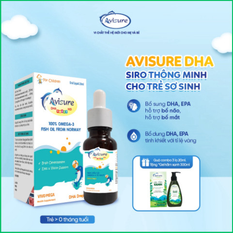 Avisure DHA Cho Bé Thông Minh Từ Na Uy 15ml