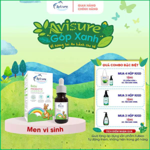 Men vi sinh Avisure Probiotic siêu lợi khuẩn giảm táo bón, tăng cường tiêu hoá cho trẻ 20ml