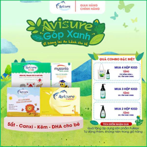 Trọn bộ vi chất cho bé Avisure Kids hỗ trợ bé cao lớn, thông minh, hết quấy khóc biếng ăn