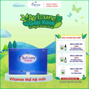Vitamin Tổng Hợp Cho Bà Bầu Avisure Mama, Quatrefolic Chuẩn Châu Âu Hỗ Trợ Phòng Dị Tật Thai Nhi