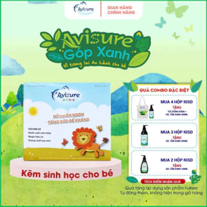 Avisure ZinC kẽm hữu cơ cho bé hỗ trợ ăn ngon, tăng đề kháng 30 ống
