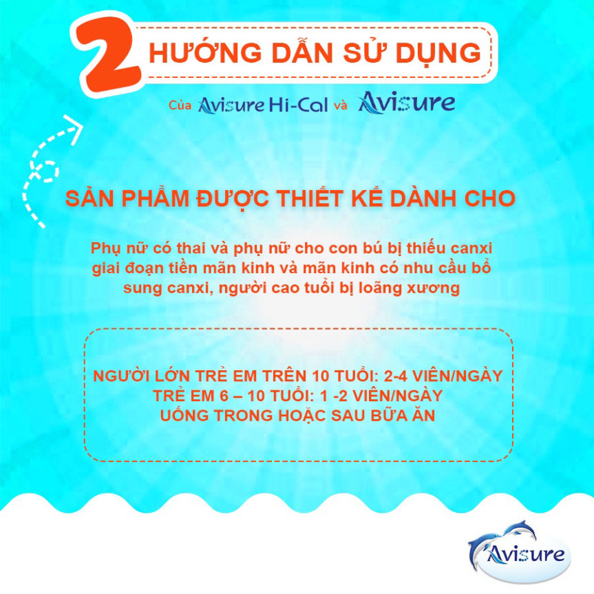 Avisure Hical Bổ sung Canxi D3 K2 cho bầu , sau sinh và người lớn trẻ em muốn tăng chiều cao