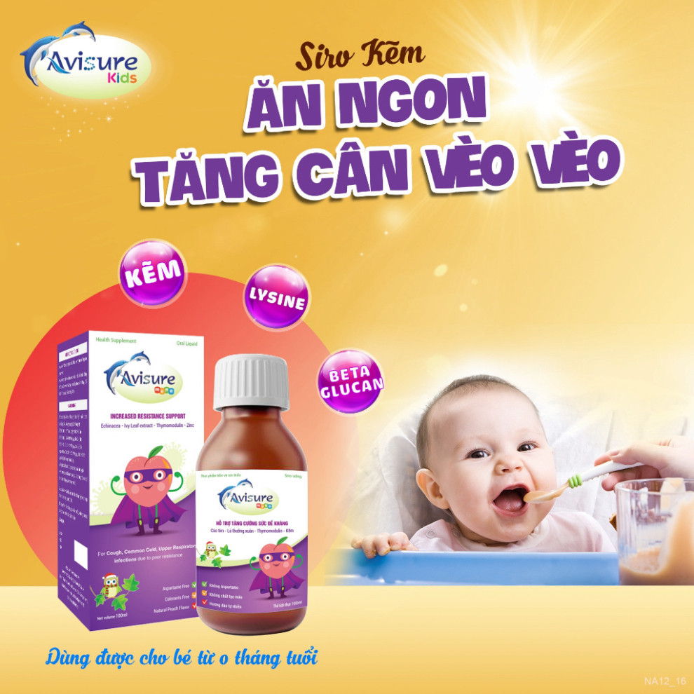 Tích điểm - Bộ đôi Avisure Safoli - Muno Sắt Kẽm Lysin Thymomodulin giúp bé ăn ngon, tăng đề kháng tự nhiên