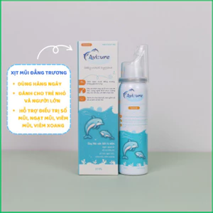 Xịt mũi cho bé Đẳng Trương Avisure Isotonic giúp giảm nghẹt mũi, sổ mũi, cảm lạnh chai 50ml