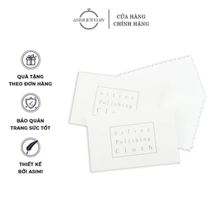 Khăn lau trang sức bạc, nhẫn, dây chuyền, bông tai chuyên dụng size 10x7cm - Quà tặng cho mọi đơn hàng