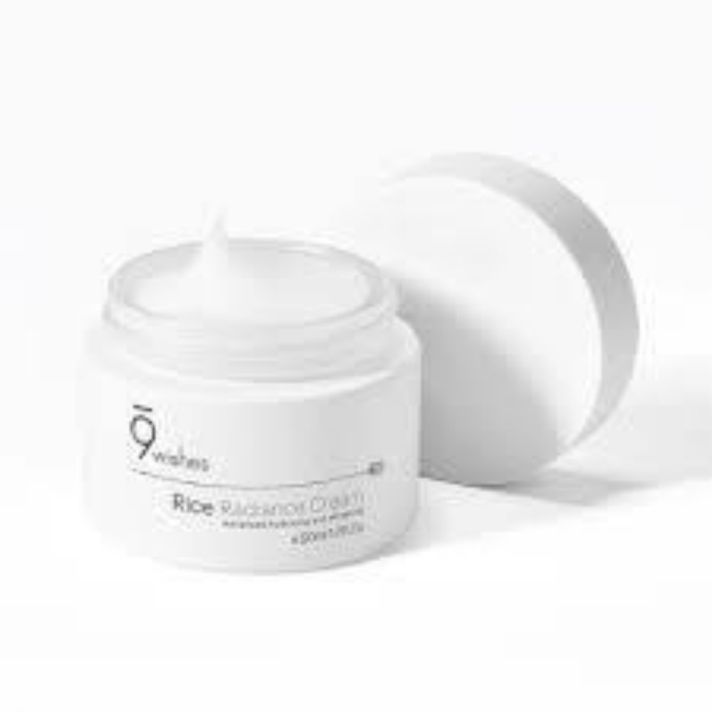 Kem Dưỡng Rice Radiance Cream Cấp Ẩm Và Làm Hỗ Trợ Sáng Da 9Wishes 50Ml