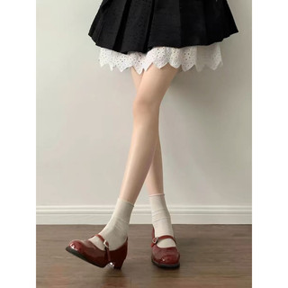 Giày lolita nữ da PU tổng hợp dệt vải đế cao su dễ phối đồ thanh lịch nữ tính nhẹ nhàng