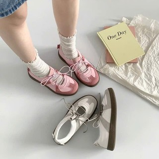 Giày thời trang nữ da PU tổng hợp dệt vải đế cao su dễ thương đáng yêu trẻ trung năng động