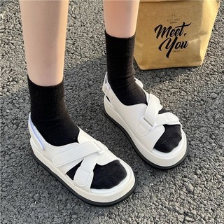 Dép quai hậu nữ da PU tổng hợp dệt vải đế cao su nhẹ nhàng nữ tính dễ đi ôm chân vừa vặn