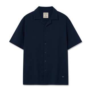 Áo Sơ Mi Cuban Linen Nam ICONDENIM Tay Ngắn Natural Voyager Form Relaxed SMID0288