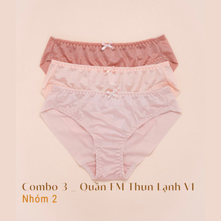 Combo 3 & 5 Quần Lót Nữ Thun Lạnh Full Mông V1 Thoải Mái Mùa Hè LAM LUY