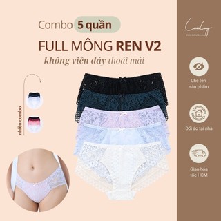 Combo 5 Quần Lót Ren Nữ V2 Không Viền Đáy Quyến Rũ LAM LUY