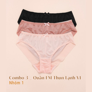Combo 3 & 5 Quần Lót Nữ Thun Lạnh Full Mông V1 Thoải Mái Mùa Hè LAM LUY