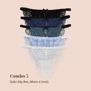 Combo 5 Quần Lót Dây Ren Nữ Điều Chỉnh Kích Cỡ LAM LUY