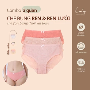 Combo 3 Quần Lót Nữ Lưng Cao Che Bụng Dưới An Toàn LAM LUY