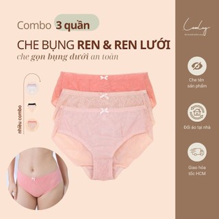 Combo 3 Quần Lót Nữ Lưng Cao Che Bụng Dưới An Toàn LAM LUY