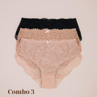 Combo 3 Quần Lót Nữ Lưng Cao Che Bụng Dưới An Toàn LAM LUY