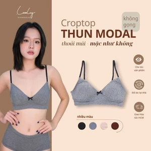 Áo Ngực Croptop Thun Modal Năng Động Thoải Mái LAM LUY