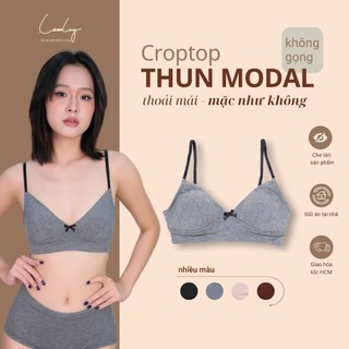 Áo Ngực Croptop Thun Modal Năng Động Thoải Mái LAM LUY