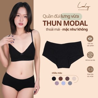 Quần Lót Thun Modal Nữ Boyshort Lưng Vừa Co Giãn Mềm Mại LAM LUY
