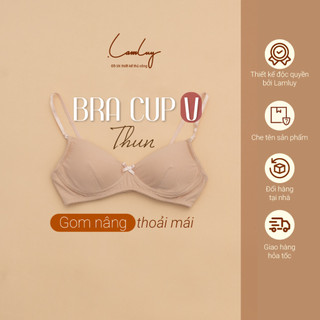 Áo Ngực Cup V Thun Cotton Không Gọng Mặc Thoải Mái Hàng Ngày LAM LUY