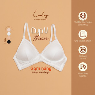 Áo Ngực Cup V Thun Mút Mỏng Mềm Mịn LAM LUY