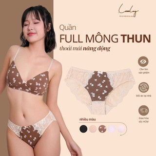 Quần Lót Thun Phối Ren Full Mông Nữ Mềm Mại LAM LUY