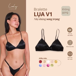 Áo Ngực Lụa Bralette Không Gọng V1 Mềm Mịn Nhiều Màu LAM LUY