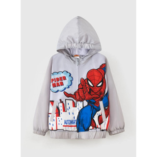 Áo khoác gió có mũ người nhện Spider-Man bé trai Rabity 522.011