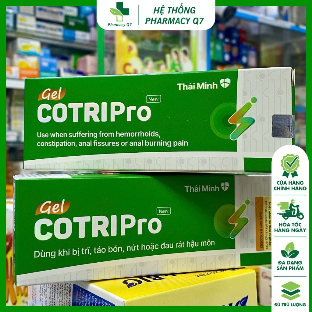 Tuýp Lớn 25g COTRIPRO GEL - Kem bôi trĩ [Cotri pro gel, cotriro gel ...