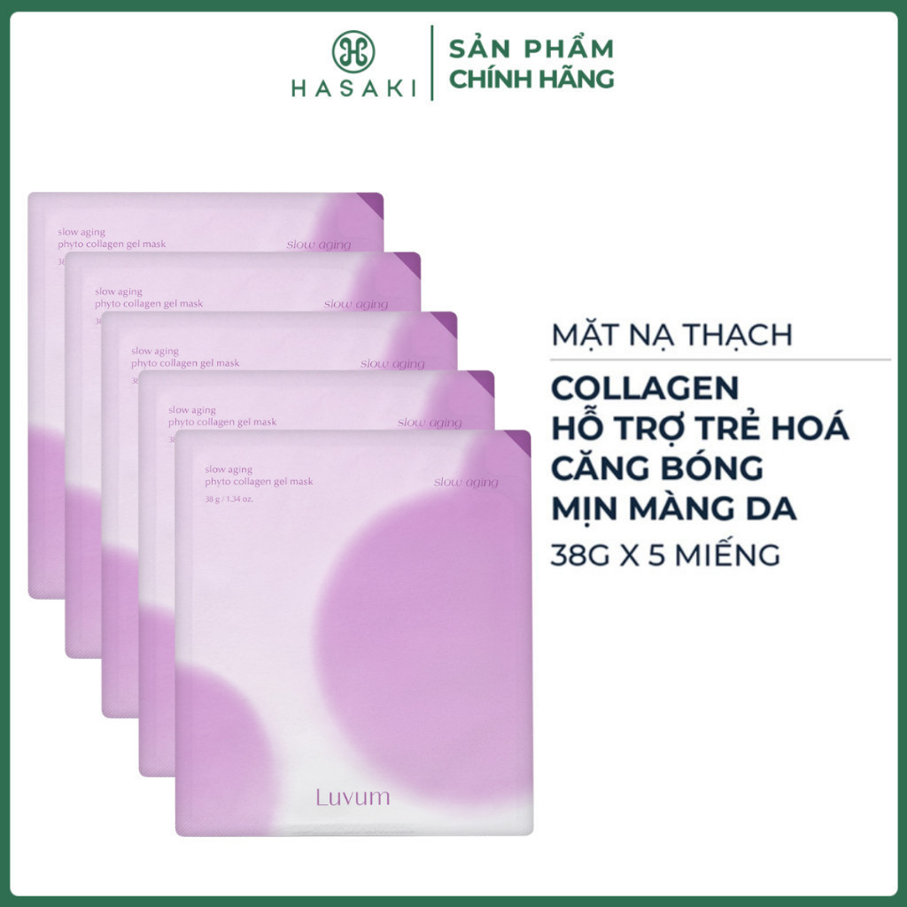 Comnbo 5 Mặt Nạ Thạch Luvum Giúp Sáng Da Mờ Thâm, Hỗ Trợ Phục Hồi, Trẻ Hóa Da 33-38g