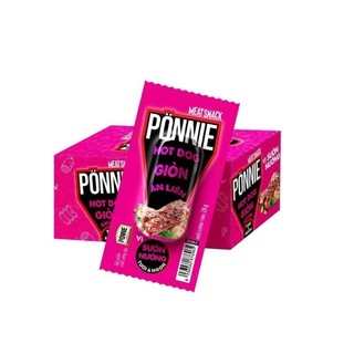 Combo 2 Hộp Pönnie HotDog Giòn Vị Bắp Và Sườn Nướng(2 Hộp 40 Cây x 28G)