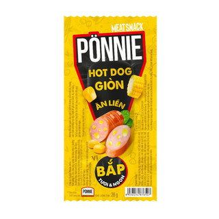 Combo 2 Hộp Pönnie HotDog Giòn Vị Bắp Và Sườn Nướng(2 Hộp 40 Cây x 28G)