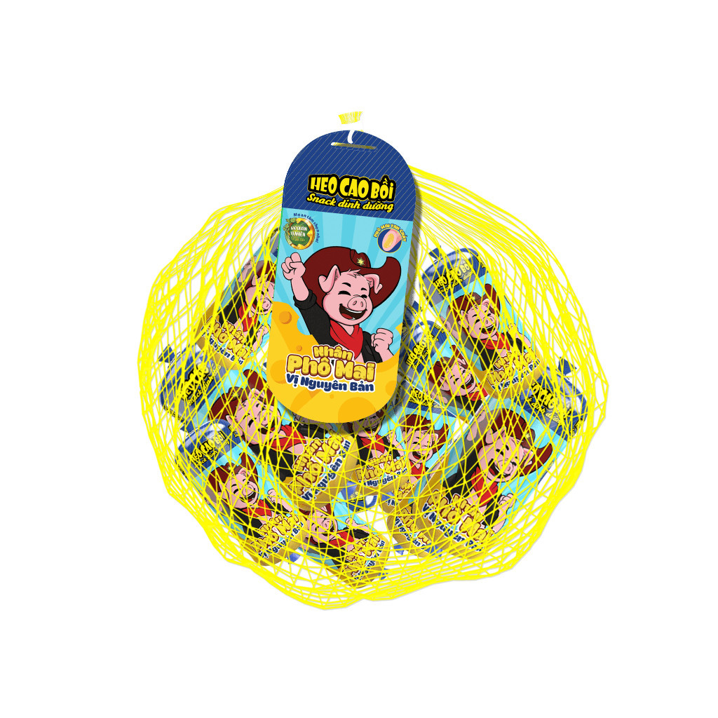[Chọn vị] Combo 2 túi Xúc xích tiệt trùng Heo cao bồi nhân phô mai  x30 cây x32gr