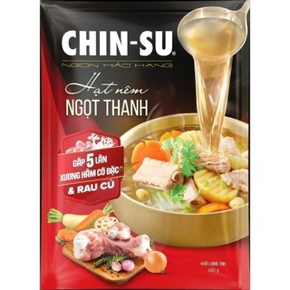 [Chọn loại] Hạt nêm CHIN-SU ngọt thanh x5 xương hầm cô đặc & rau củ 400gr