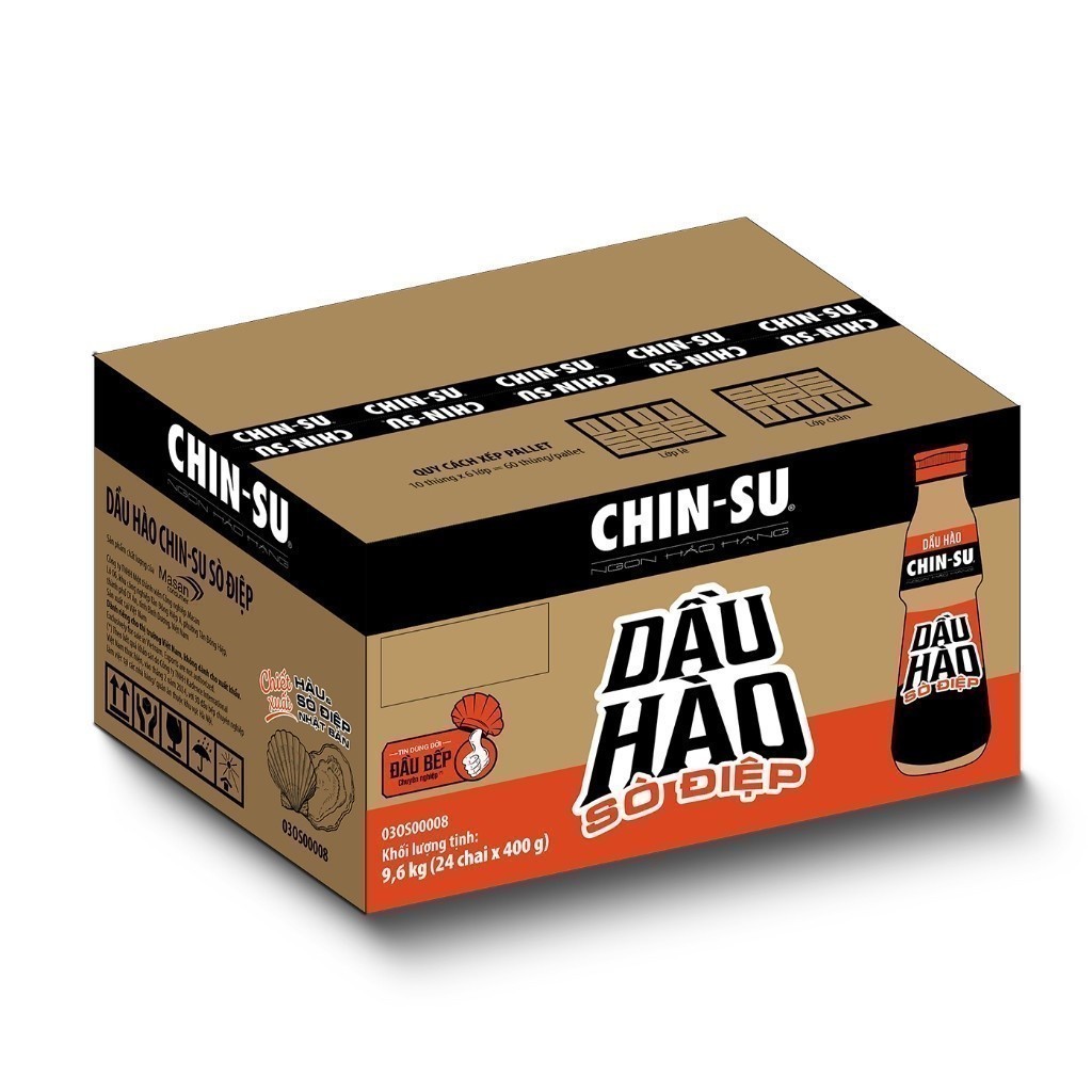 Combo 2 Chai Dầu Hào Chin-Su Sò Điệp 2 Chai X 400Gr